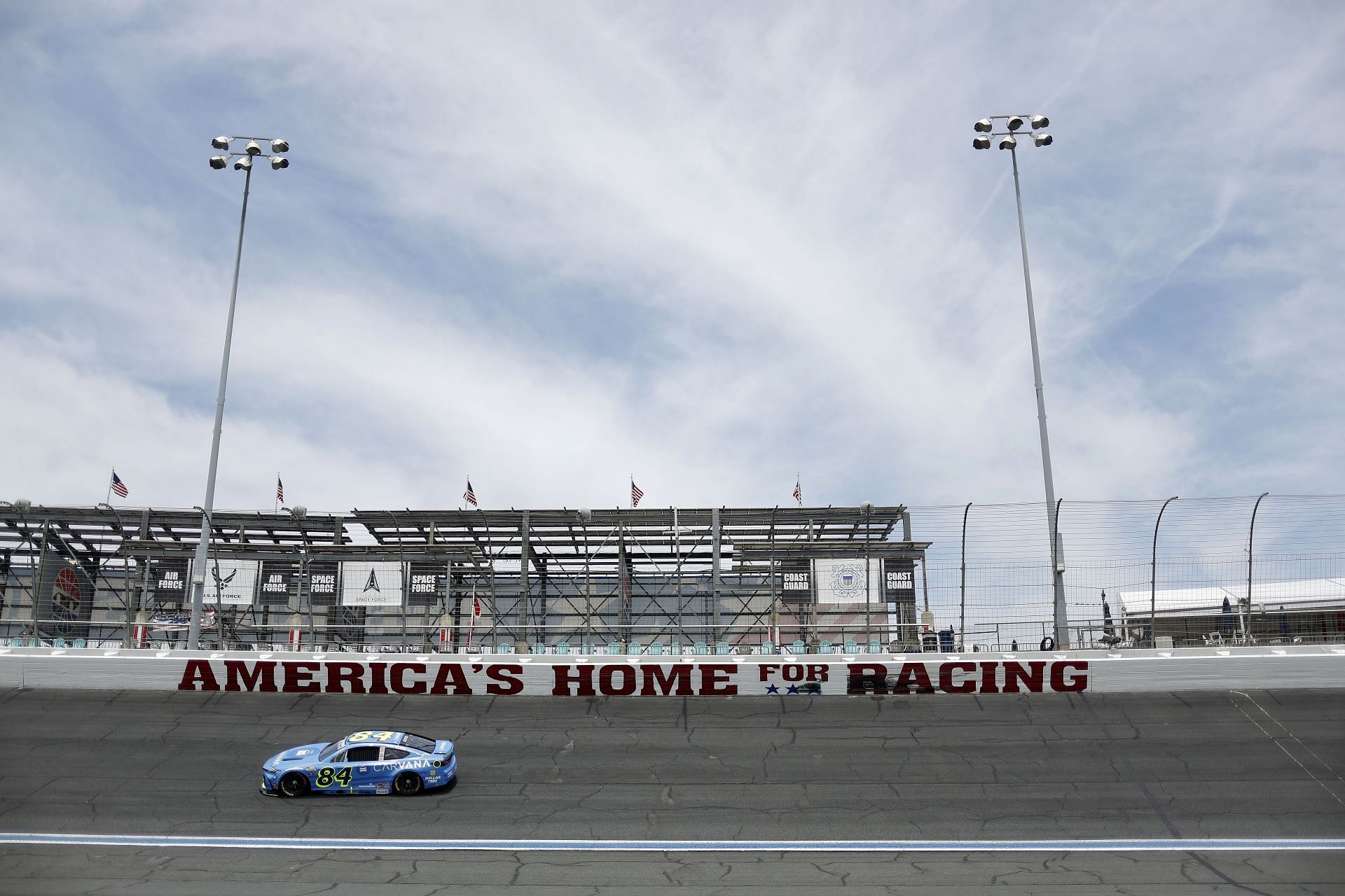 Jimmie Johnson (#84 Carvana Toyota) during the NASCAR Cup Series Coca-Cola 600 practice. Source: Getty